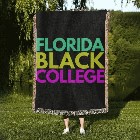 Sky-Marie Black College (Daughters Edition) Woven Blankets