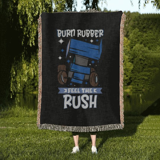 Sprint Car Mom Dirt Track Racing Racing Race Day Woven Blankets