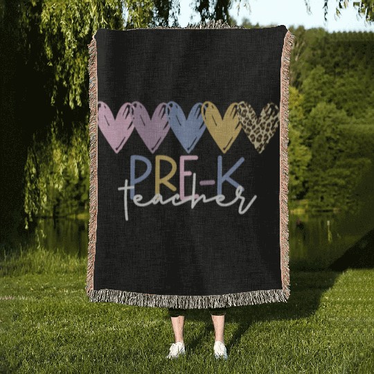 Pre-K Teacher Back To School Pre-K Teacher Woven Blankets
