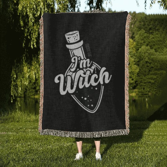 Trust Me I m Witch Woven Blankets