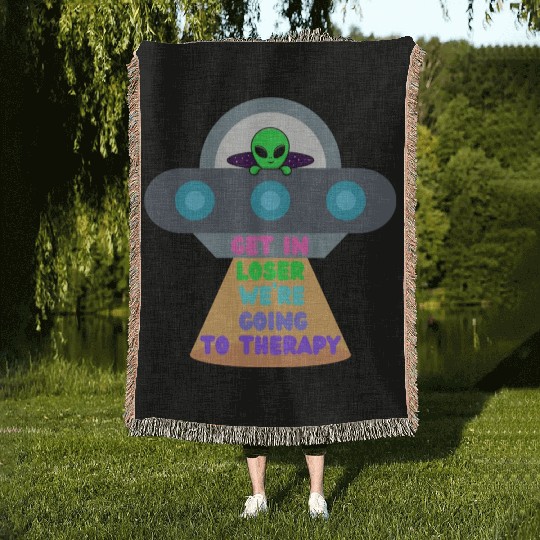 Get in Loser Woven Blankets