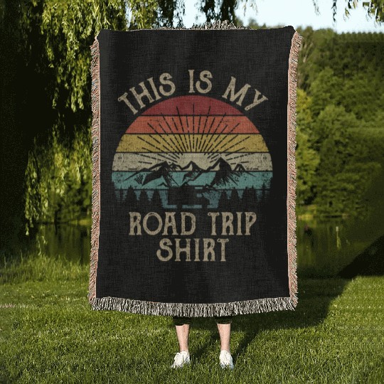 This Is My Road Trip Woven Blankets RV Vacation Travel