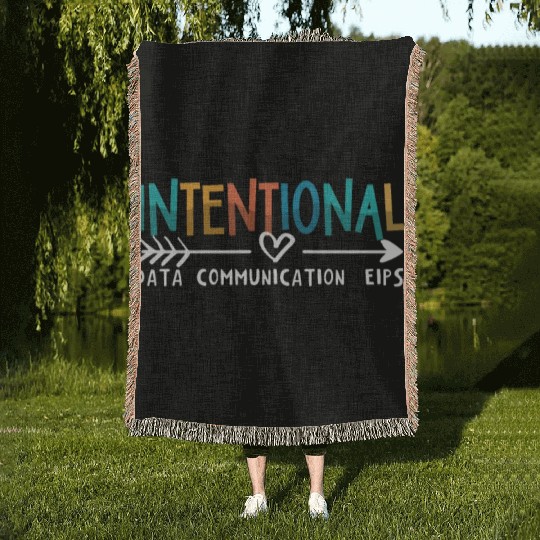IEP Intentional Data Communication Autism Teacher Woven Blankets