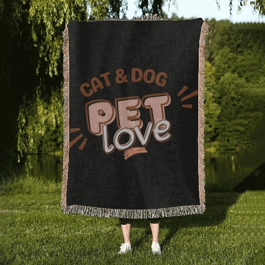 love pets Woven Blankets