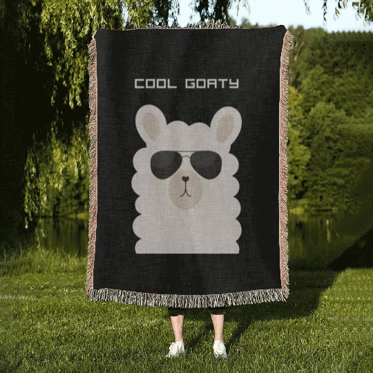 Cool Goaty Unisex Jersey Short Sleeve Woven Blankets