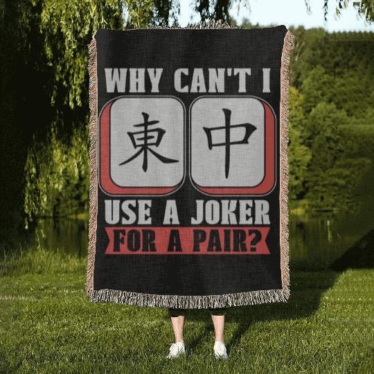 Mahjong Why Can't I Use A Joker For A Mahjong Game Woven Blankets