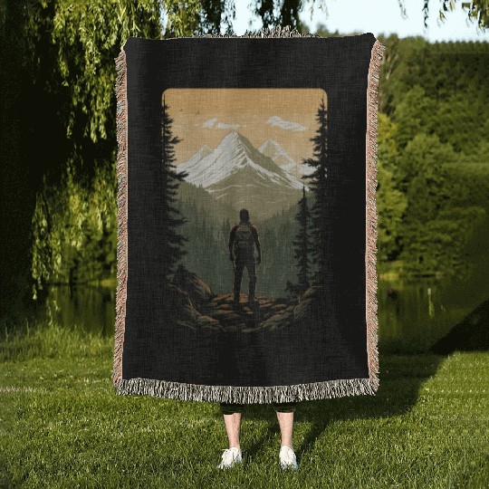 Camouflage Your Passion for Hunting Deer Woven Blankets