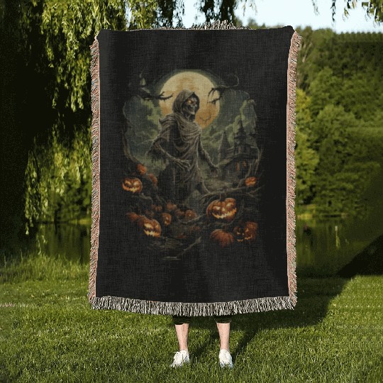 Epic Halloween Zombie Costume Scare Your Friends Woven Blankets