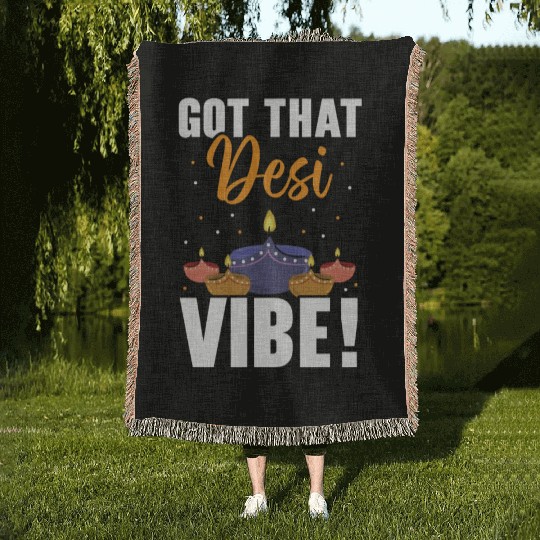 Happy Diwali Diwali Festival Indian Hindu Hinduism Woven Blankets