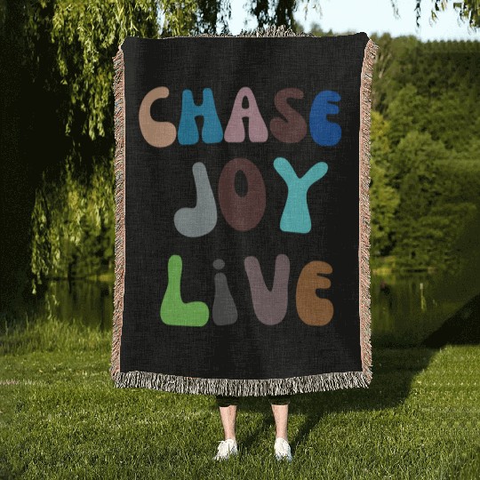 Chase Joy Live - Let Happiness Blossom with Every Woven Blankets