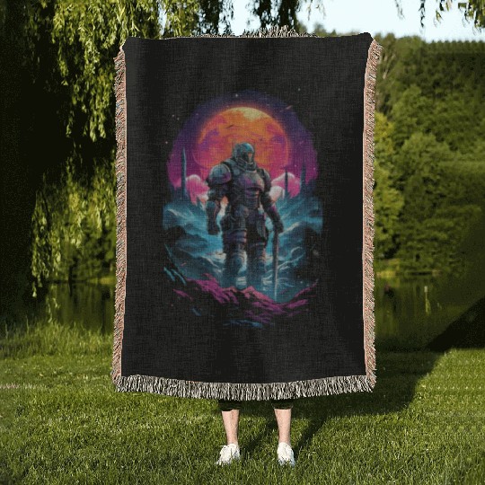 Astro Knight Woven Blankets