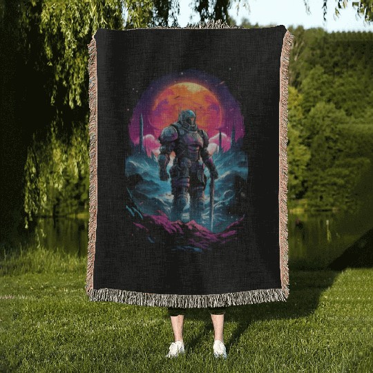 Astro Knight Woven Blankets