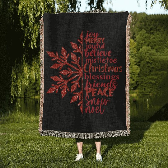 Queen My students are merry and bright sublimation Woven Blankets