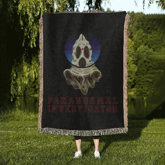 Ghost Hunting Paranormal Investigator Woven Blankets