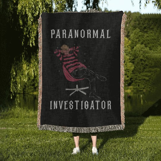 Ghost Hunting Paranormal Investigator Woven Blankets
