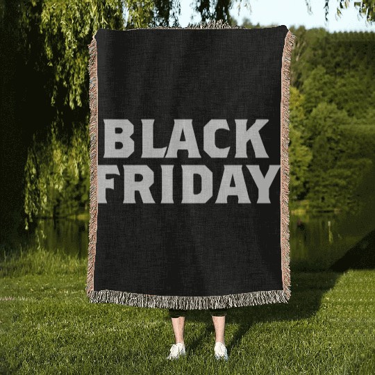 Black Friday Woven Blankets