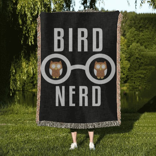 Bird Nerd Woven Blankets
