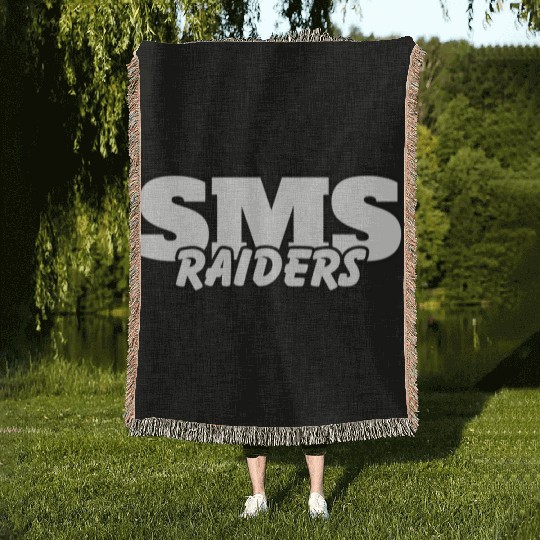 SMS Raider spirit wear and game day wear Woven Blankets