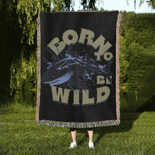 BORN TO BE WILD Woven Blankets