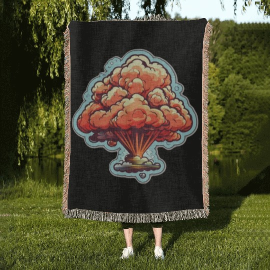 Explosion Fireworks Pyrotechnics Woven Blankets