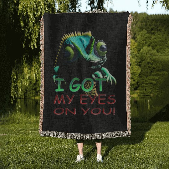I GOT MY EYES ON YOU Woven Blankets