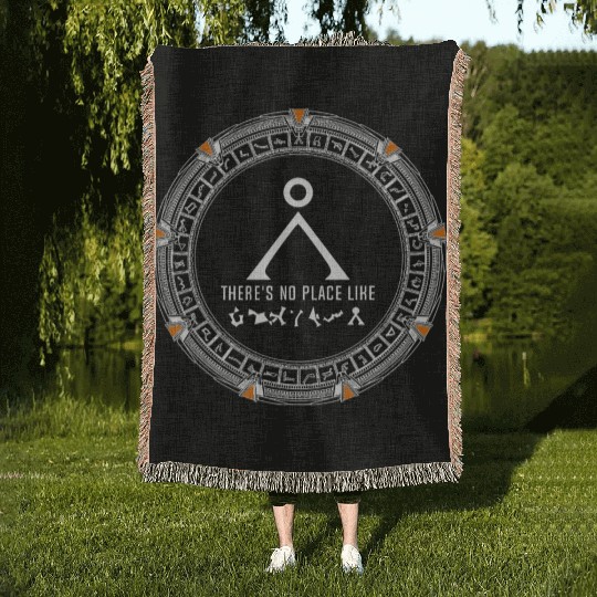 Stargate No Place Like Home Gate Adult Woven Blankets