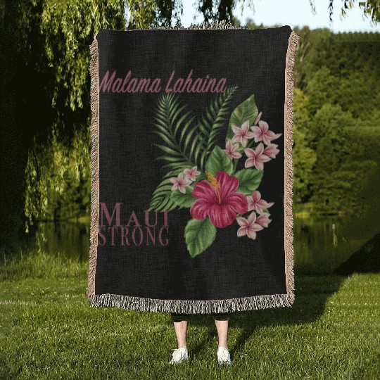 Malama Lahaina: Maui Strong Woven Blankets