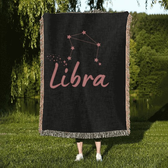 Libra Baby Astrology Cute Woven Blankets
