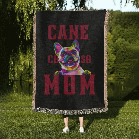 Cane Corso Mama 2 Woven Blankets