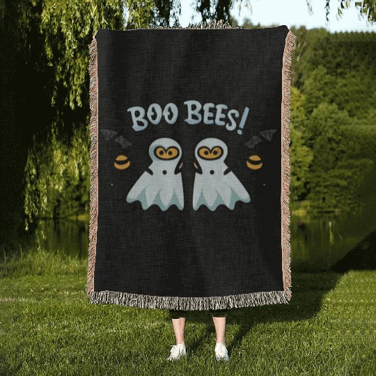 Halloween - Boo Bees Woven Blankets