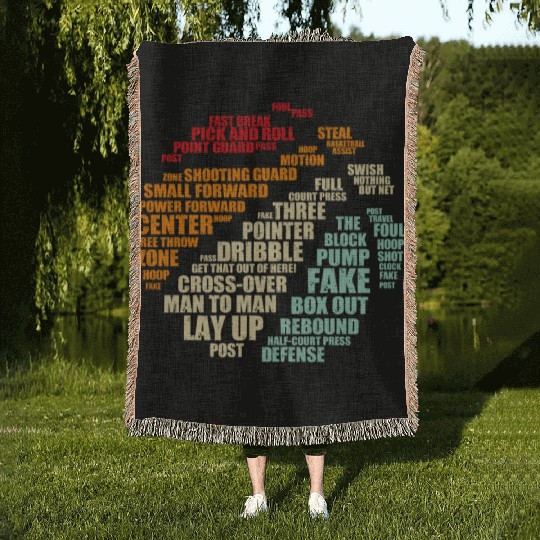 BASKETBALL LOVE Woven Blankets