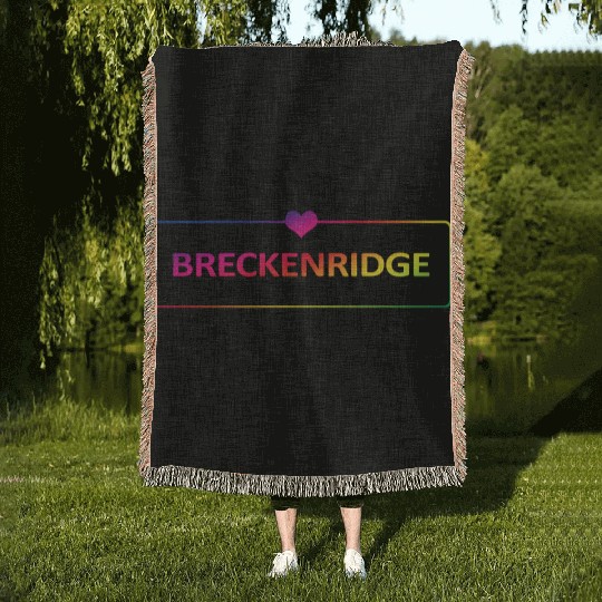 Breckenridge Colorado Usa Woven Blankets