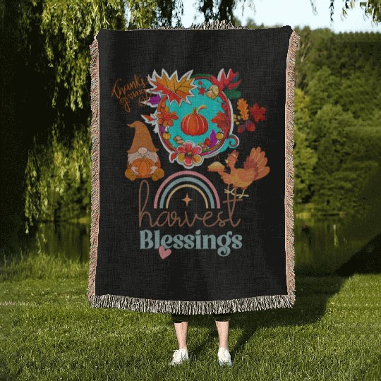 "Harvest Blessings" Woven Blankets