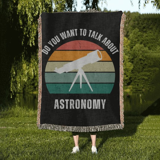 Astronomy Lover Space Lover Woven Blankets