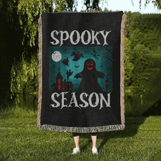 Spooky Season Woven Blankets