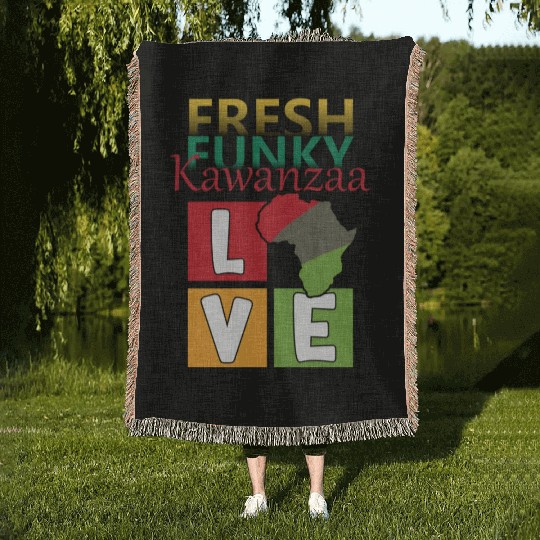 Kwanzaa Celebration with a Fresh Funky Twist Woven Blankets