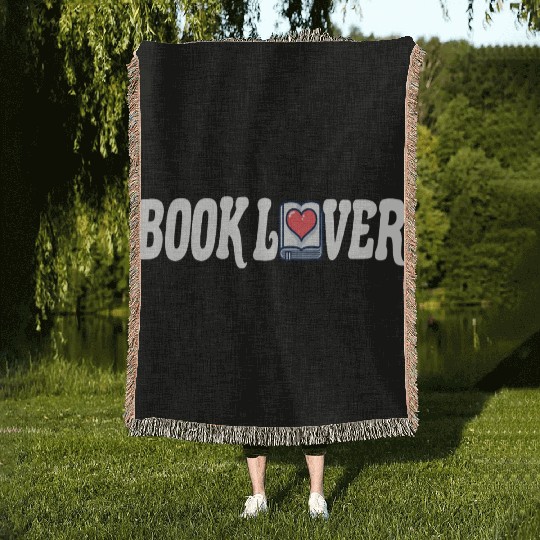 Bookworm Reading Literature Page-turner Book Lover Woven Blankets
