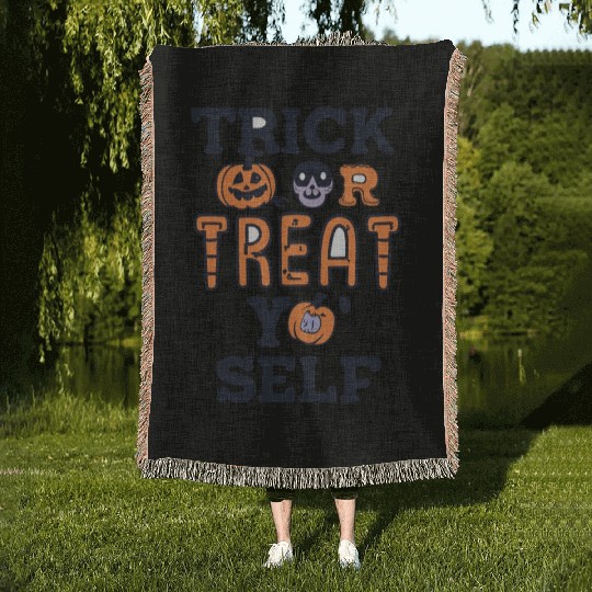 Trick or Treat Yo’ Self Woven Blankets
