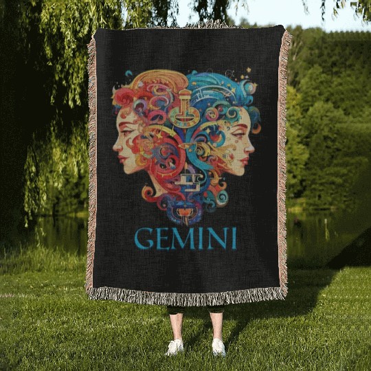 Embrace Your Gemini Identity: Gemini Pride Woven Blankets