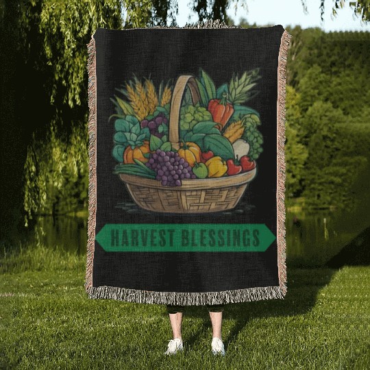 HARVEST BLESSINGS Woven Blankets
