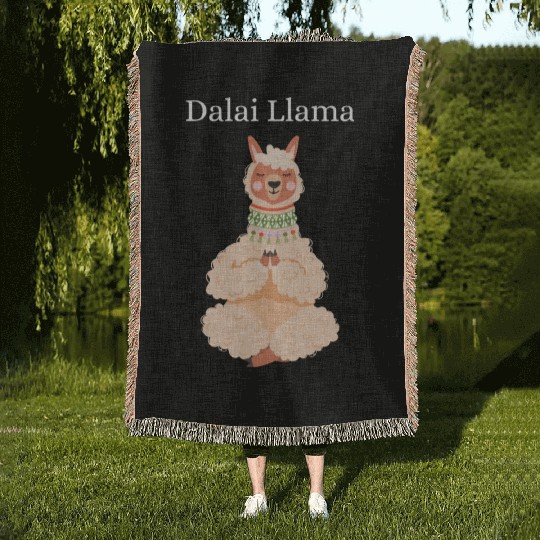 Dalai Llama Woven Blankets