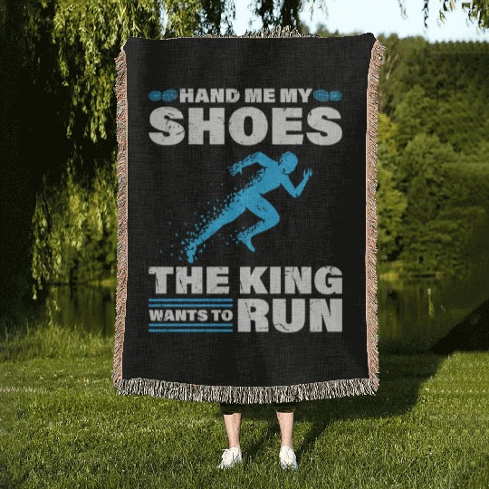 Field Running King Cross Country Running Woven Blankets