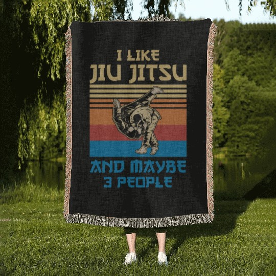Brazilian Jiu Jitsu Trainer Martial Arts BJJ MMA Woven Blankets