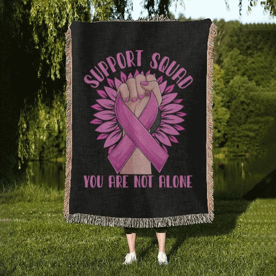 Support Squad You Are Not Alone Woven Blankets
