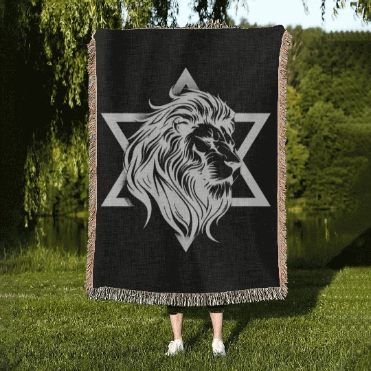 I STAND WITH ISRAEL Woven Blankets