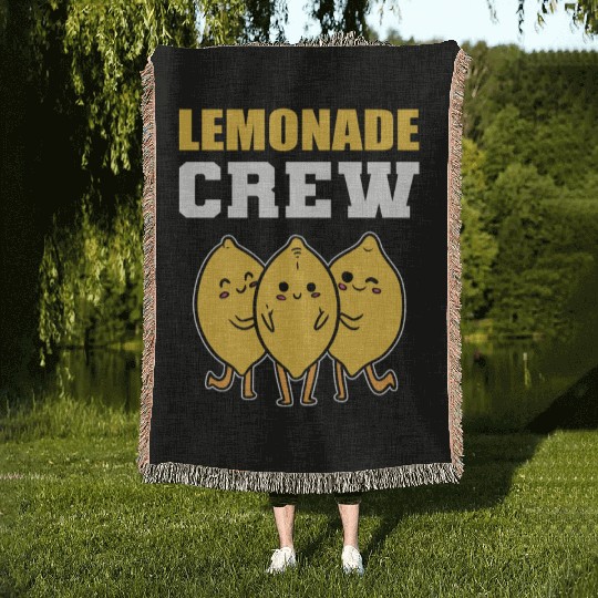 Lemonade Crew Fruits Lover Gift Woven Blankets