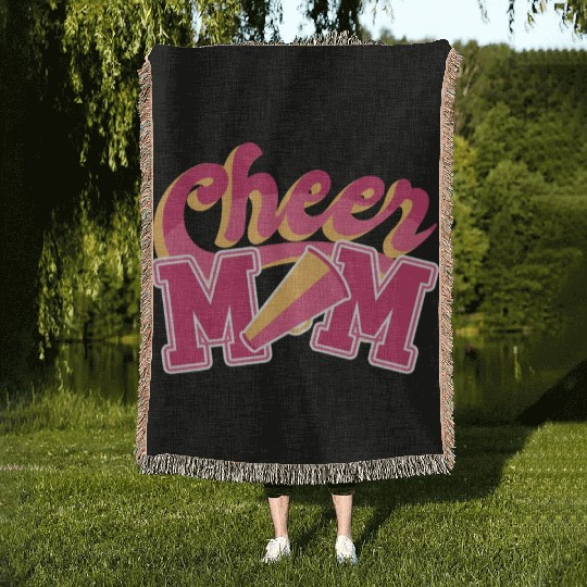cheer mom Woven Blankets