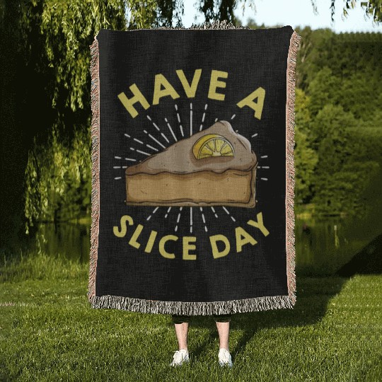 Funny Key Lime Pie Lover Dessert Woven Blankets