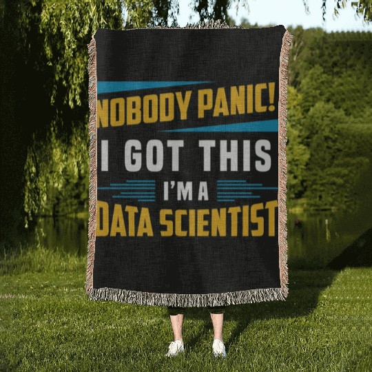 Data Mining Nobody Panic I Got This Data Analyst Woven Blankets