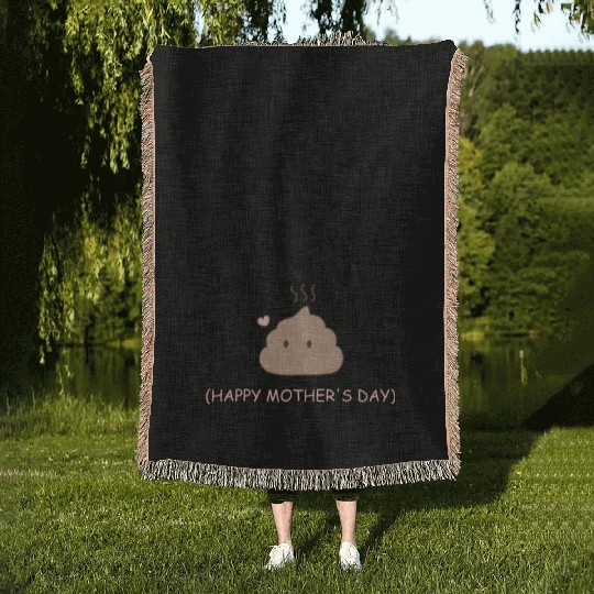 Rude funny Mothers Day for mum on mother s day Woven Blankets